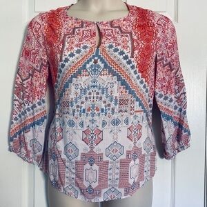 Crosby Peasant rayon blouse     A
